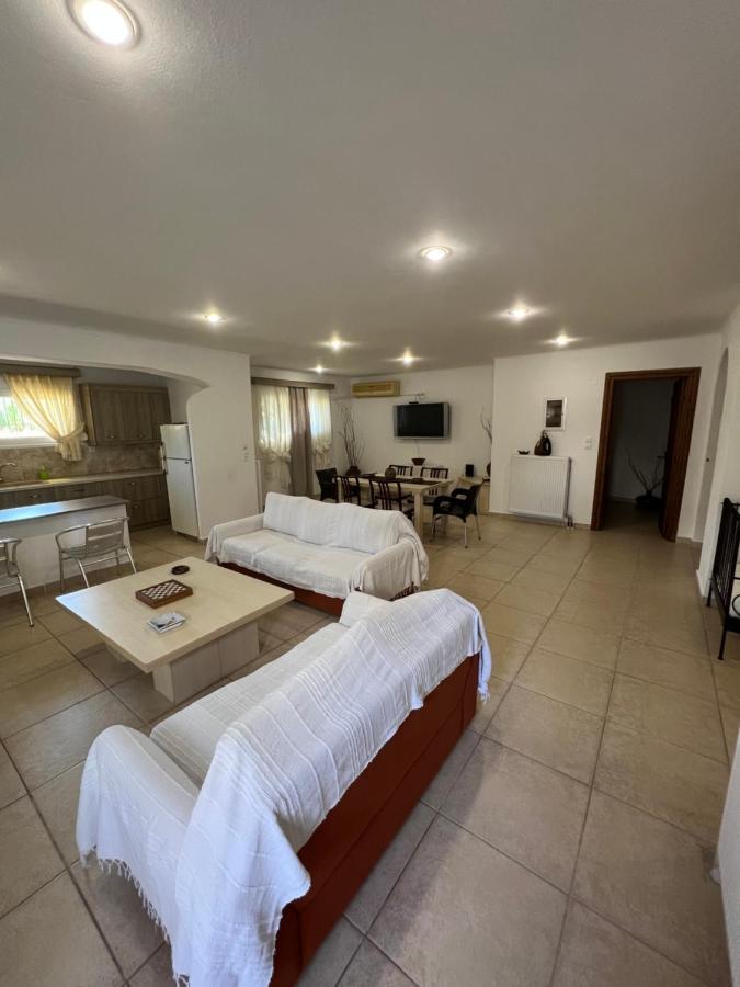 Apartment In Salamina With Garden & Sea View Selinia Exterior foto